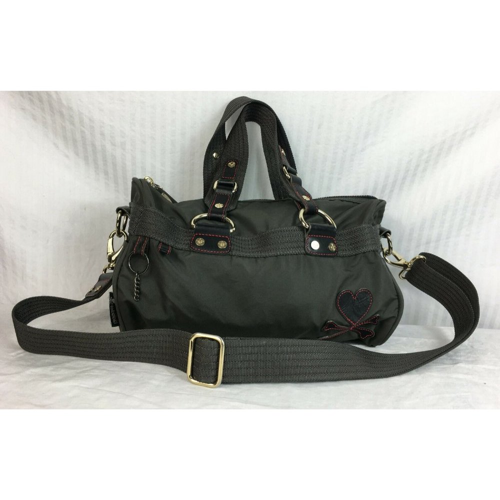 Tokidoki Gray Satchel Bag w Strap Crossbody Skull Crossbone